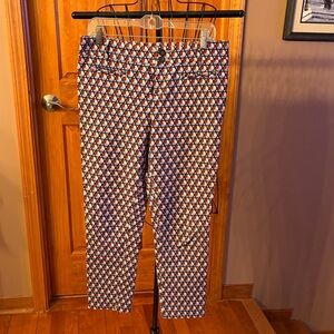 Cartonnier maroon  and Blue Circle Pattern Pants